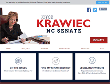 Tablet Screenshot of joyceforsenate.com